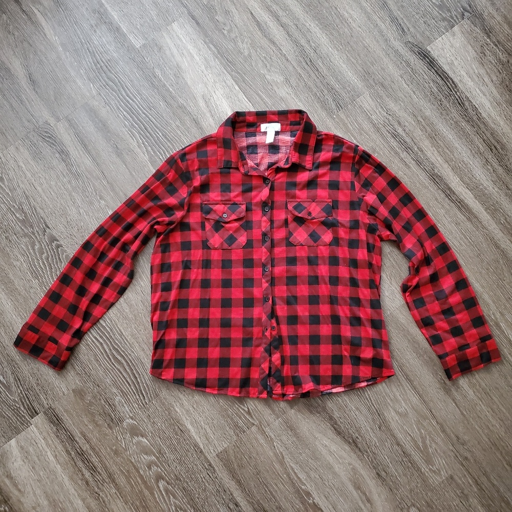 just be... Long Sleeve Button Up